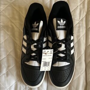 Adidas Forum Low Black and White Shoes